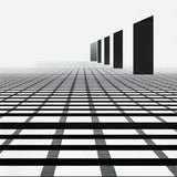 Chic Geometric Monochrome(Black)