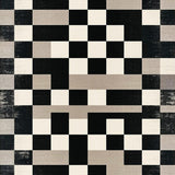Elegant Monochrome Geometric Motif(Black)