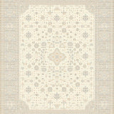 Modern Medallion Area Beige and Cream Geometric Design(Beige)