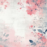 Painted Petals Pink Gradient Abstract Floral(Pink)
