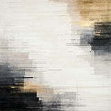 Modern Artistry Abstract Area Ink Wash Collection(White)
