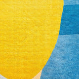 Abstract Yellow Blue Non Slip(Yellow)
