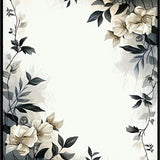 Artful Rustic Leaf Print(Beige)