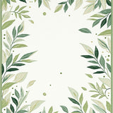 Chic Abstract Greenery(Ivory)