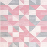 Contemporary Plush Geometrics(Pink)