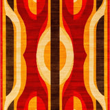 Artistic Retro Curved Motif(Red)