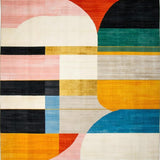 Vibrant Abstract Curvilinear Artistry(Yellow)
