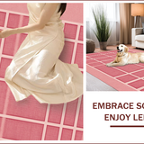 Ultra Soft Area Rug, Non Slip, Stain Resistant, Washable Area Rugs for Living Room, Bedroom, Western Cowgirl Door Mat(Pink) - ODIKA