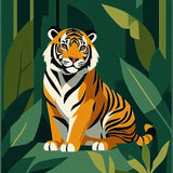 Playful Wildlife Themed Decorative(Orange)