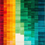 Artful Modern Curvilinear Design(Red)