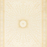 Elegant Floor Modern Boho with Central Starburst Design(Beige)