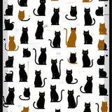 Whimsical Black Cat Farmhouse Aesthetic(Black)