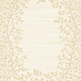 Stylish Reversible Round Area for Use with Botanical Motifs(Beige)