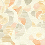 Modern Abstract Area with Subtle Swirls and Contemporary Accent(Beige)