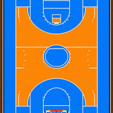 Trendy Abstract Court Visuals(Blue)