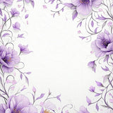 Contemporary Circular Flower(Purple)