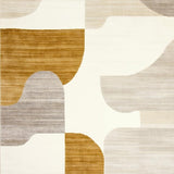 Modern Abstract Runner Camel & Beige(Beige)