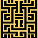 Luxurious Greek Key Art Deco Style(Black)