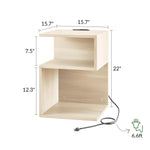 ODIKA Tokyo S Minimalist 3 Tier End Table - ODIKA