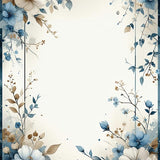 Elegant Petal Paradise Bathroom with Artistic Boho Flower(Ivory)