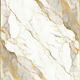 Marbled Radiance Cream & Gold Bordered Accent Light Hues(White)