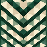 Modern Geo with Interlocking Diamond and Chevron(Green)
