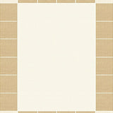 Minimalist Beige Checkered Modern Geometric Area(Beige)