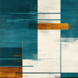 Rustic Earthy Tones with Modern Flair(Blue)