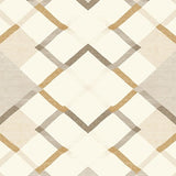 Boho Beige Harmony Geometric Diamond Patterned for Living Area(Beige)