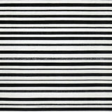 Minimalist Dual Tone Stripe Runner with Crisp Black and White Bands(Black)