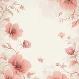 Chic Boho Beige Decorative With Blush Petal Arrangement(Ivory)