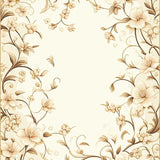 Stylish Area with Elegant Floral Design for Effortless Style(Beige)