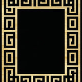 Chic Black Geometric Elegance(Gold)