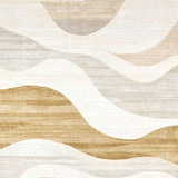 Abstract Wave Area for Modern Home Decor(Beige)