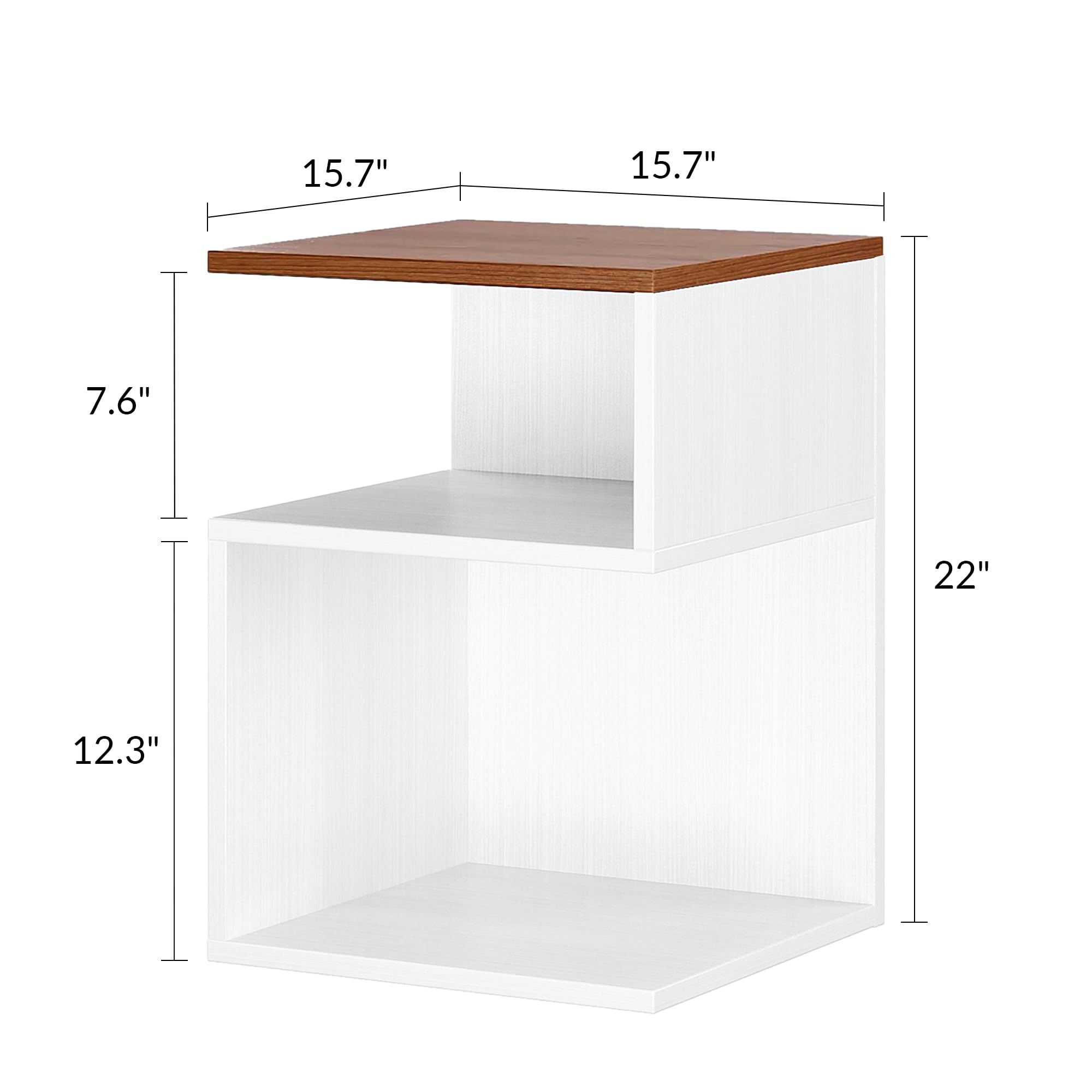 ODIKA Tokyo S Minimalist 3 Tier End Table - ODIKA