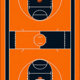 Lively Sports Inspired Decorative Element(Orange)