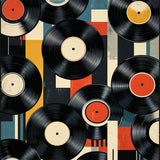 Elegant Abstract Record Design(Black)