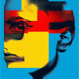 Bold Abstract Street Art Fusion(Blue)