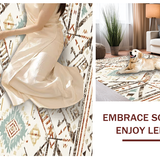 Minimalist Woven Geometric Style(Beige)