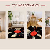 Dynamic Vinyl Record Aesthetic(Black)