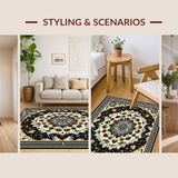 Chic Earth Tone Medallion(Black)