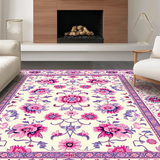 Playful Multi Hued Floral Medley(Ivory)