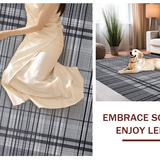 Mid century Monochrome Checkerboard Style(Black)