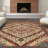 Eclectic Multi Color Abstract Motif(Red)