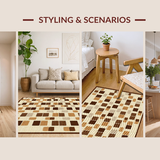 Abstract Earthy Cookie Motif(Beige)