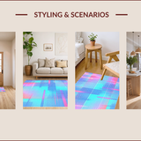 Dynamic Multicolored Geometric Motif(Blue)