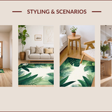 Vibrant Green Botanical Serenity(Green)