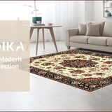 Traditional Floral Non Shedding(Beige)