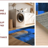 Contemporary Multi Tonal Geometric Style(Blue)