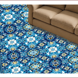 Non Slip Vintage Geometric(Blue)